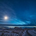 Night sky over Reykjanes peninsula