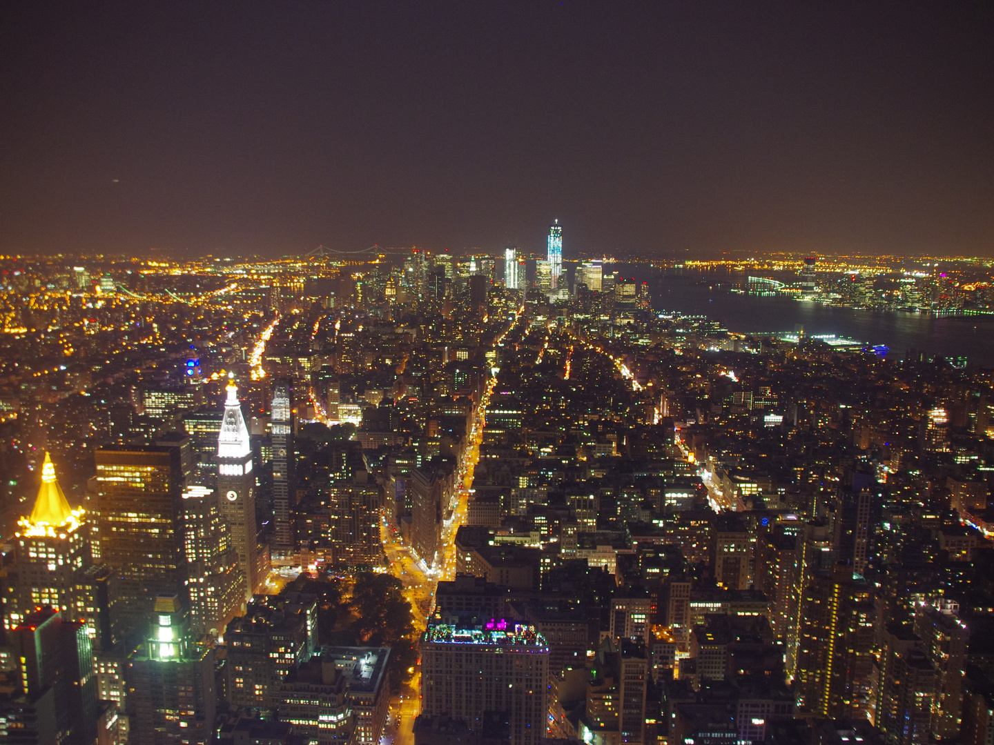 Night Skyline von Manhattan