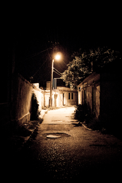 night :: street :: lamp von Stephanie Schuldes 