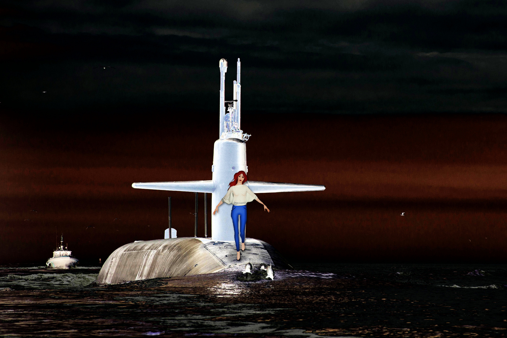 Night submarine