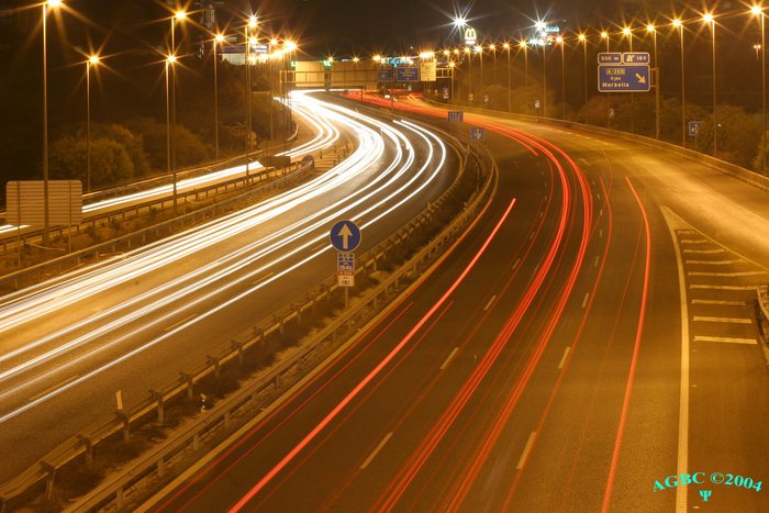 Night traffic (Marbella, Spain)