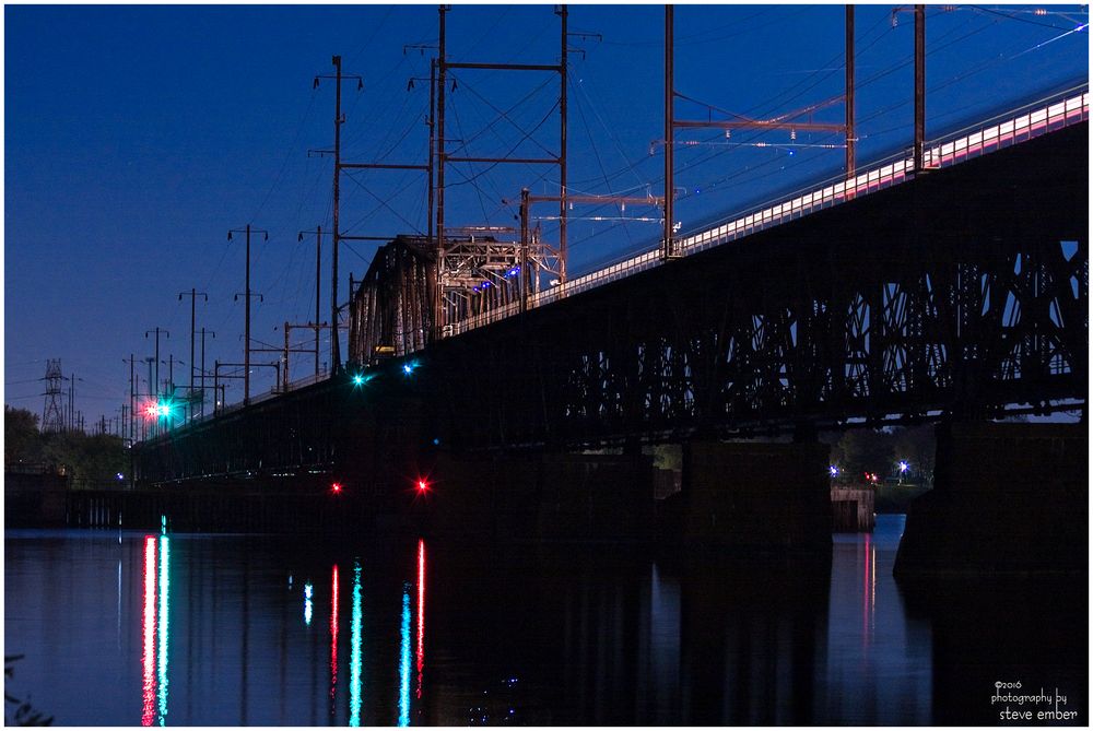 Night Trains - No. 3 - Amtrak Crossing the Susquehanna