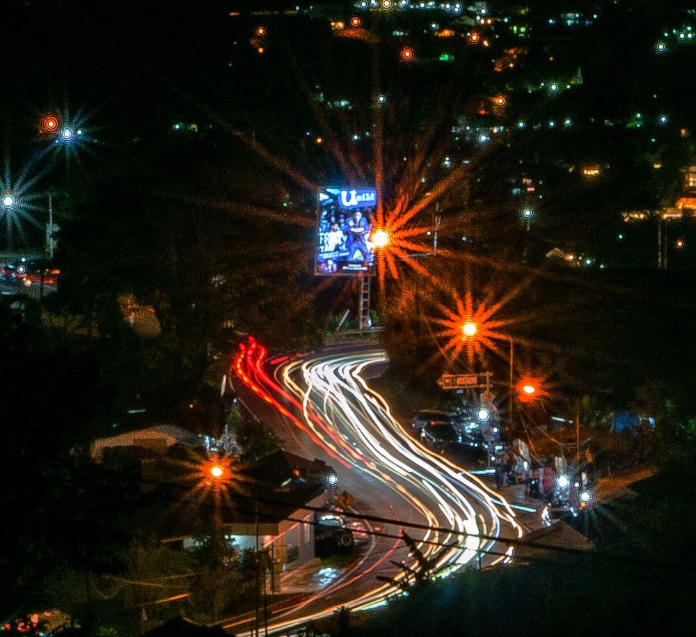 Night view at Puncak Bogor