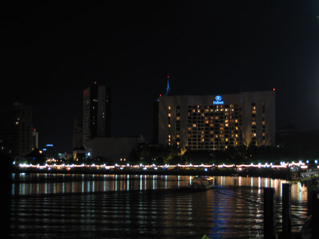 Night View at Sarawak River.