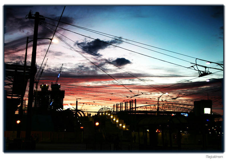 Night view in Melbourne