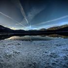 Night view lake Eibsee