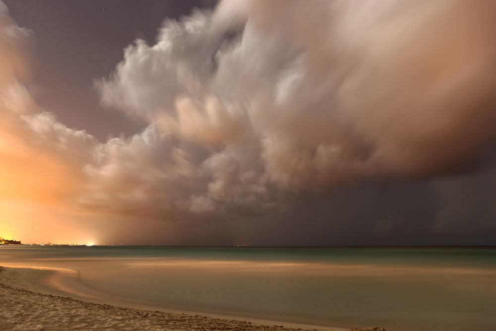 night view on Varadero beach