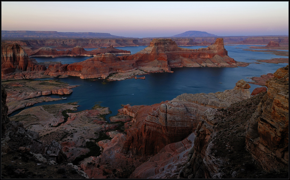 nightfall at padre bay