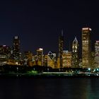 Nightfall over chicago