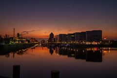 Nightfall over Five Boats