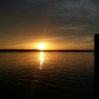 Nightfall over lake Ammersee