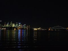 Nightfall over Sydney from the Manly Ferry