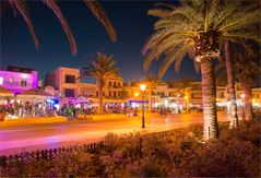 Nightlife am alten Hafen in Rethymno, Kreta