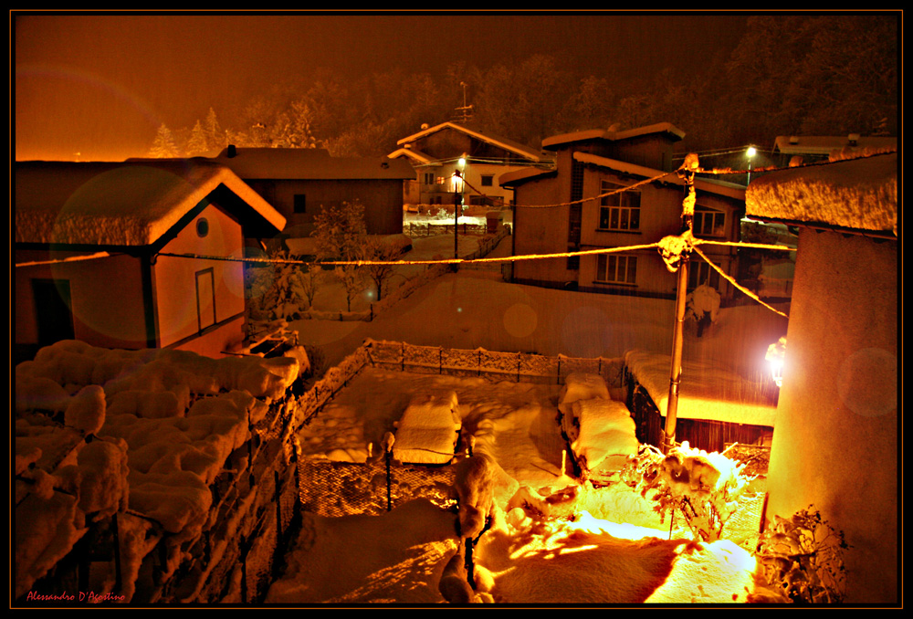 Nightshot con neve