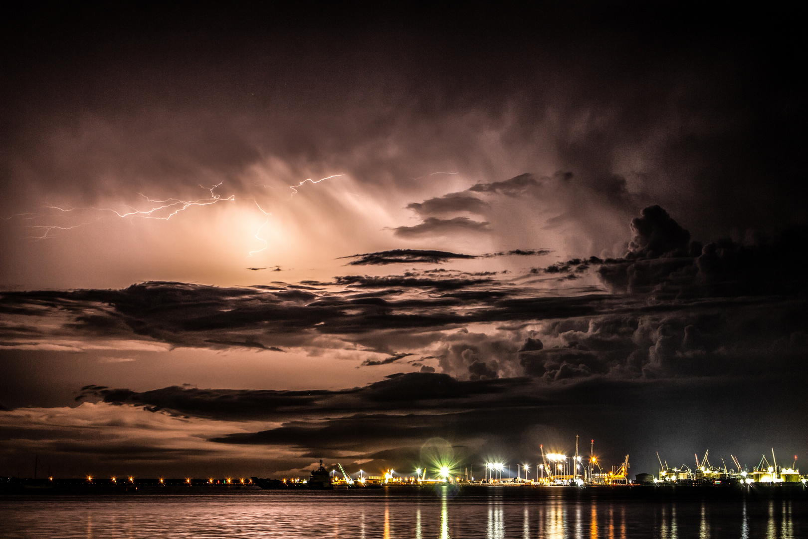 Nightstorm, seen from Stokes Hill Wharf, Darwin, Northern Territory, Australia