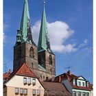 Nikolai-Kirche und Mathilden-Brunnen