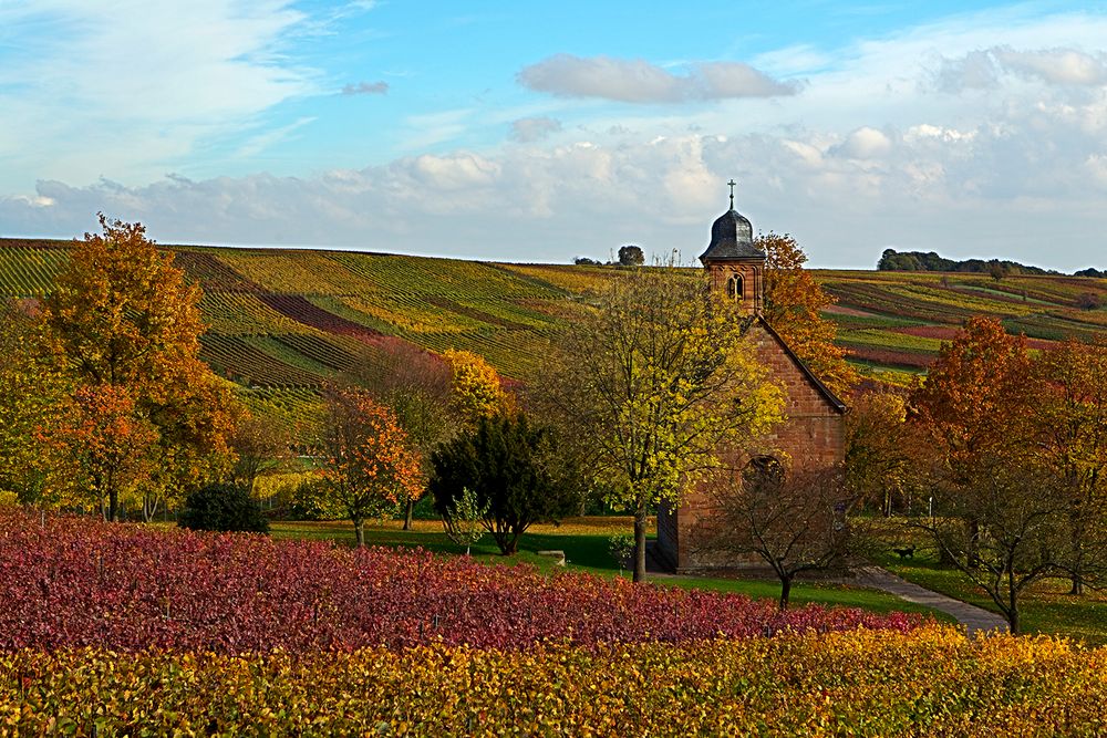 Nikolauskapelle im Herbst