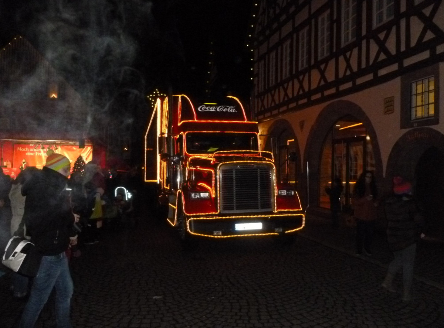 Nikolaustag mit dem Coca-Cola.Truck