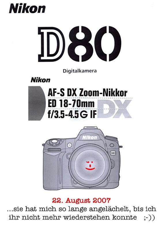 NIKON D80 - Eine Liebeserklärung