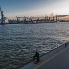 Nikon D850 Testaufnahmen Hafen Hamburg Sonnenuntergang