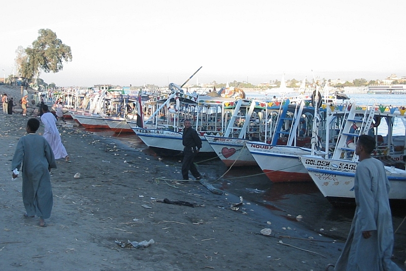 Nil bei Luxor - Bootsauswahl