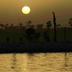 Nil bei Sonnenuntergang