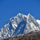 Nilgiri Nord (7061 m) und Nilgiri Süd (6839 m) von Ghorepani (2870 m)