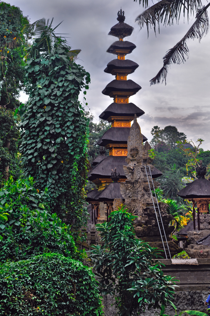 Nine roofs at Pura Gunung Lebah