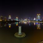 Ningbo River Night Panorama