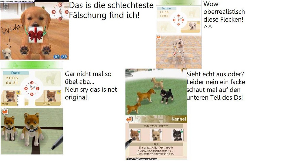 Nintendogsfälschungen!!