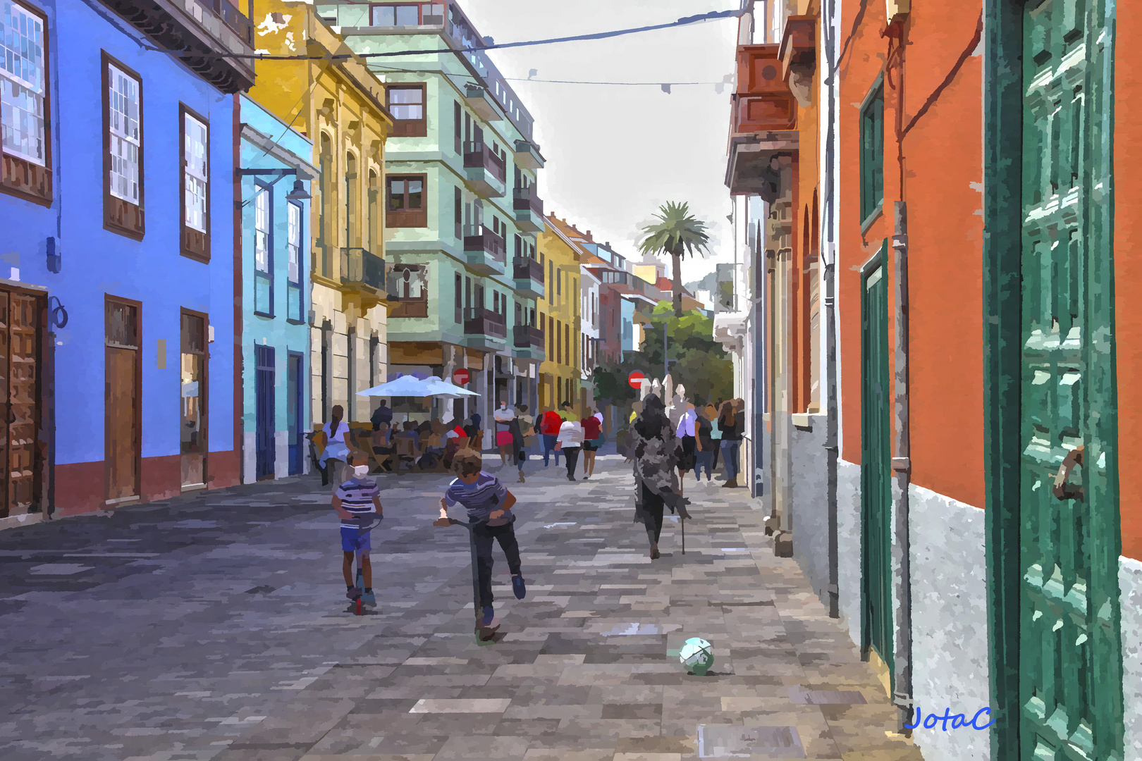 Niños jugando en la calle