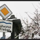 nirgendwo in Sicht:  beheiztes Freibad