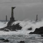 Nividic Lighthouse at Ushant Island * Ouessant * Phare & Storm