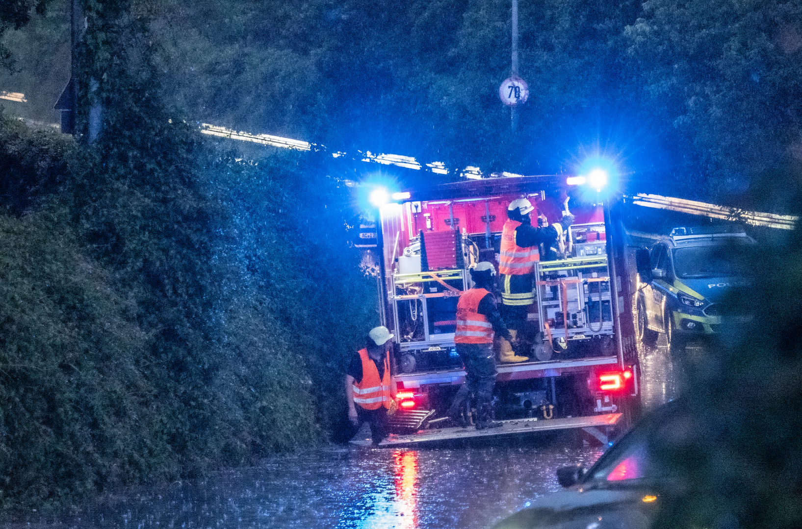 nix mit 70 bei Starkregen