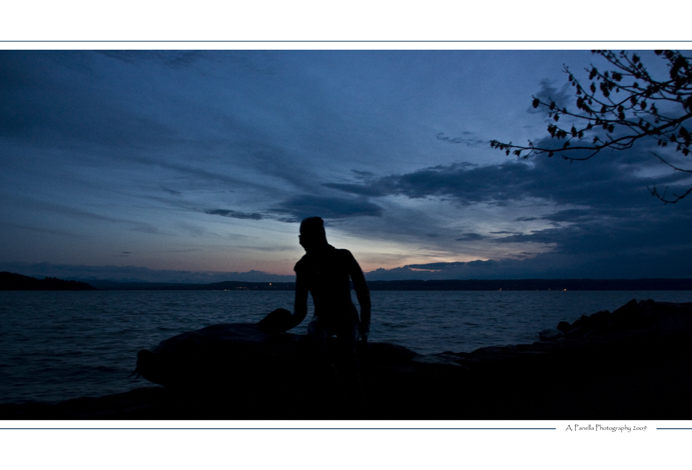 Nixe im letzten Abendlicht