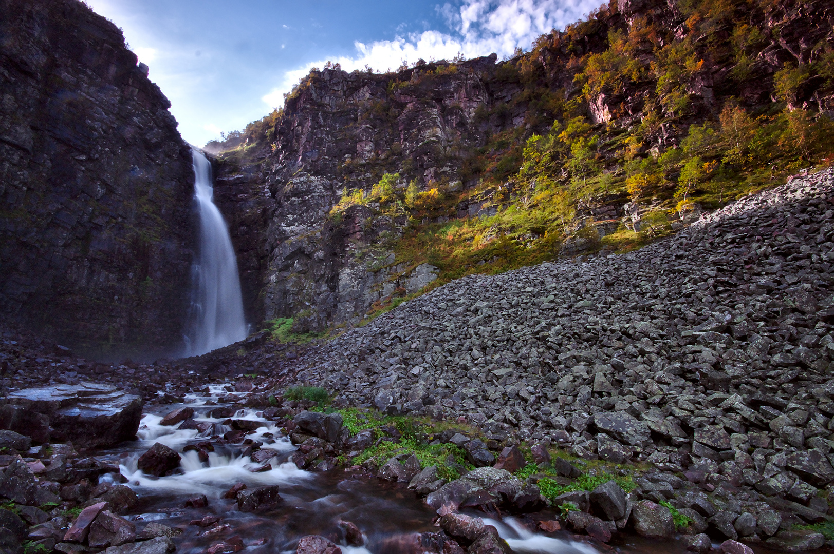 Njupeskär Wasserfall