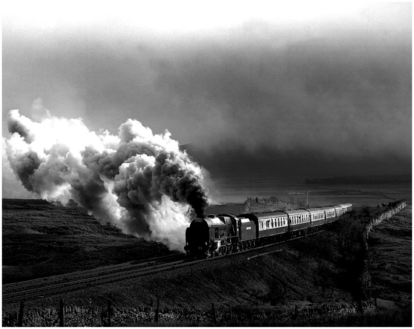 No. 850 "Lord Nelson" at Blea Moor.