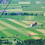 Noch ein Blick aus der Gondel bei der Auffahrt mit der Tegelbergbahn …