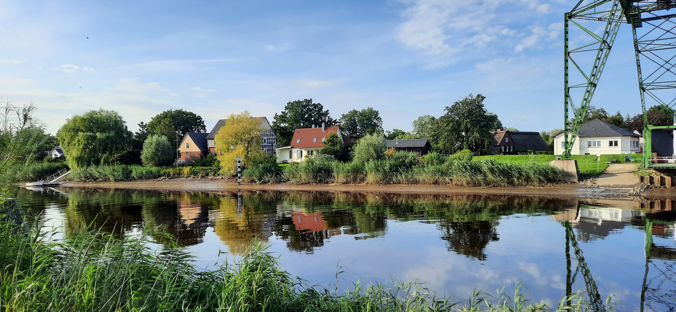 noch ein Blick über die Oste ...