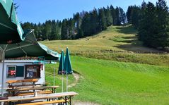 Noch ein Blick vom Berggasthaus "Rellseck"…,