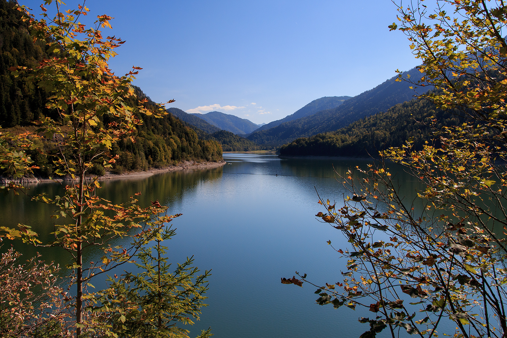 Noch ein Blick zum Sylvensteinsee