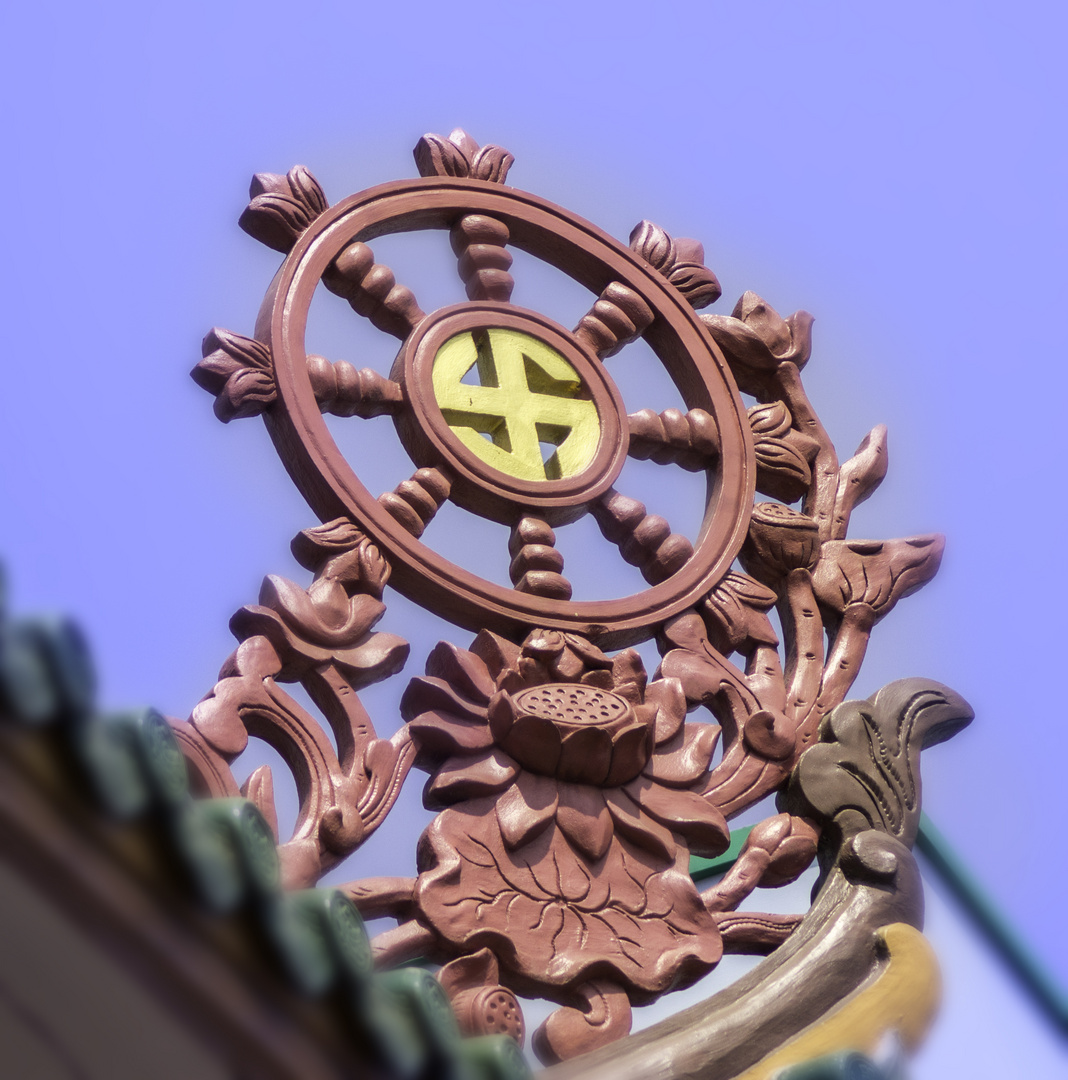 noch ein Detail an einem Tempel in Saigon