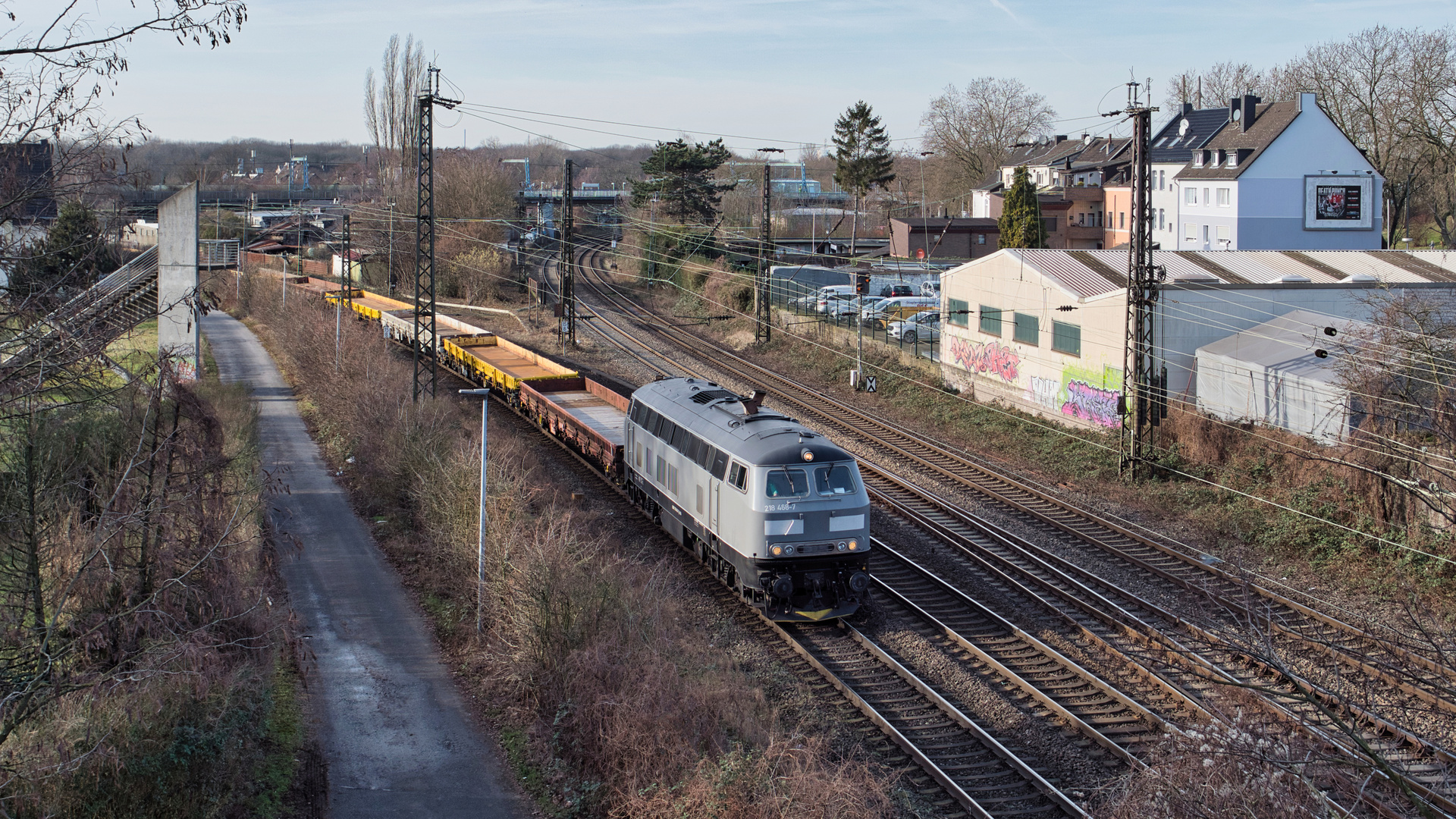 Noch ein Diesel unter Draht in Oberhausen-Osterfeld