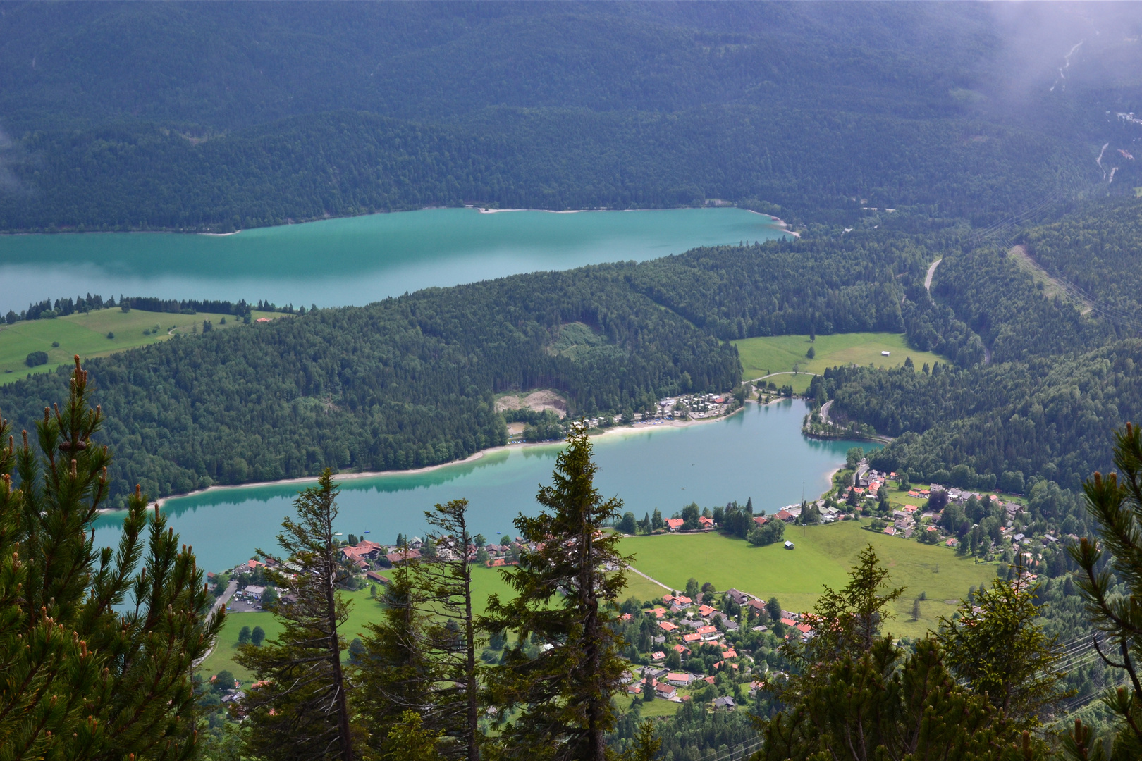 Noch ein letzter Blick auf den Walchensee…,