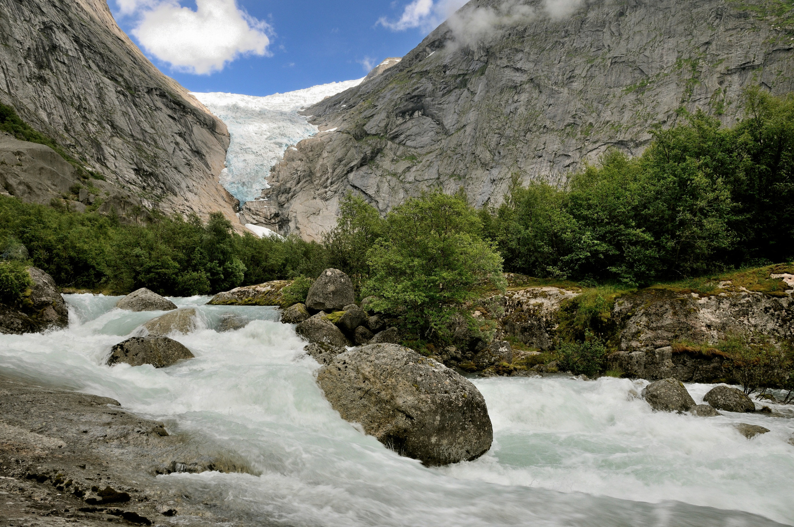 Noch ein letzter Blick zurück zum Brikstal Gletscher