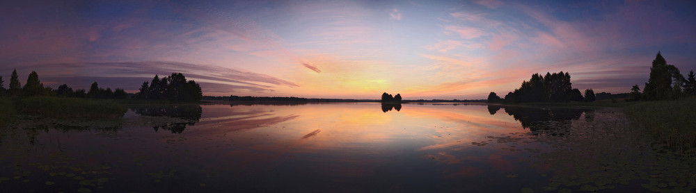 Noch ein Morgen-Panorama am See