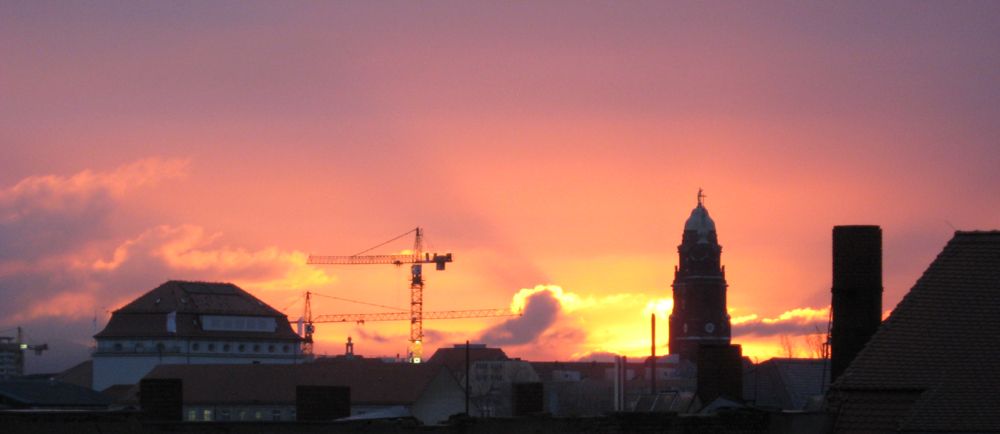 Noch ein Sonnenaufgang über Dresden