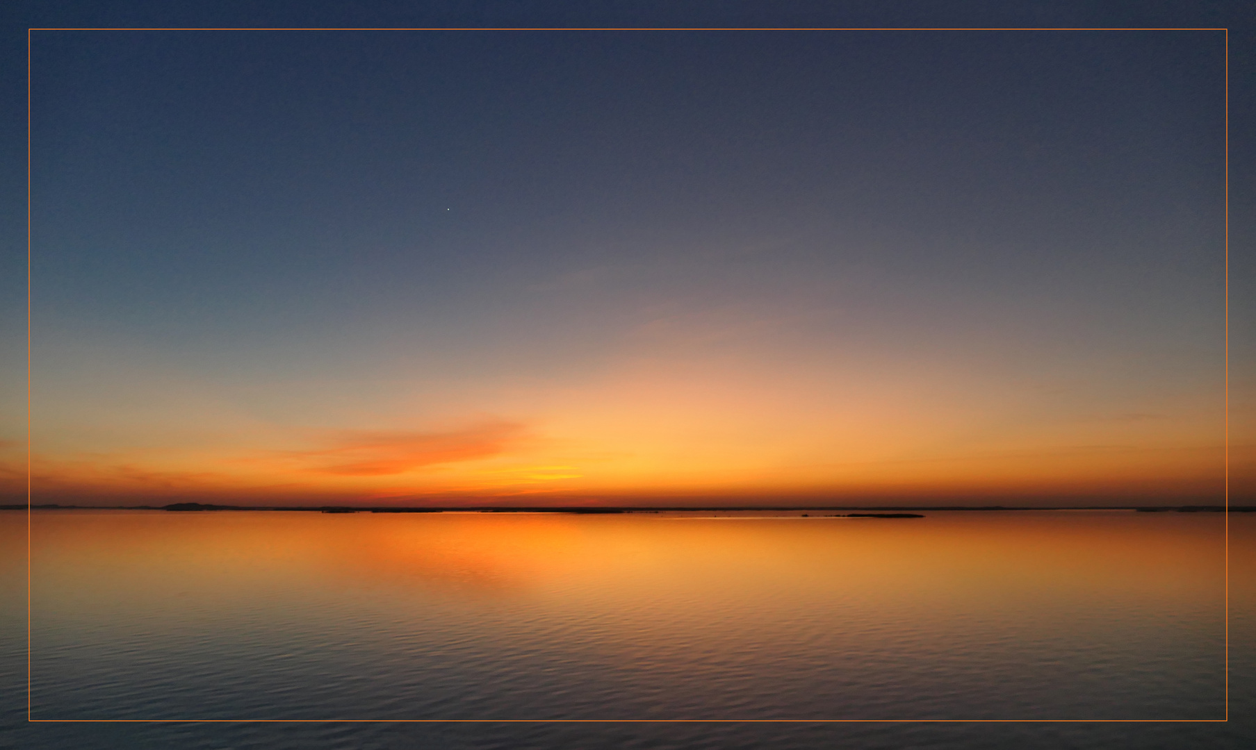 Noch ein Sonnenuntergang am Nasser Stausee