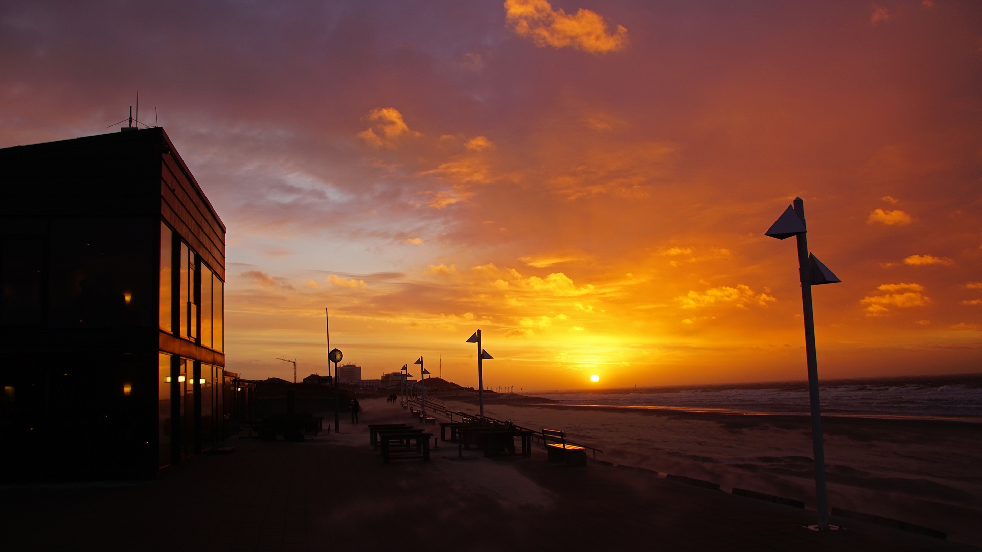 Noch ein Sonnenuntergang auf Norderney