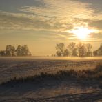 Noch ein Sonnenuntergang im Nebel